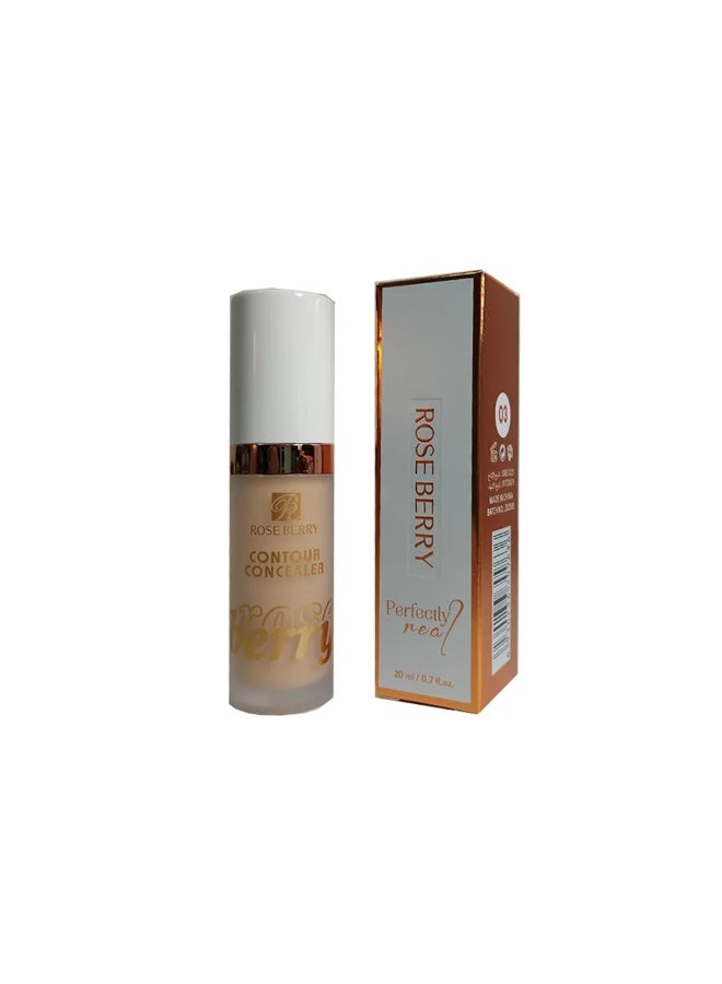 ROSE BERRY Perfectly Real Concealer contour with a smooth, long-lasting formula – Shade 01 - Image 1